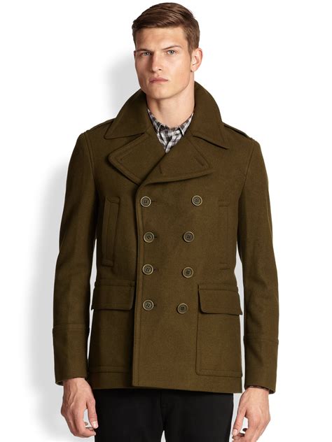 burberry peacoat men